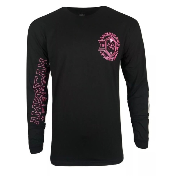 American Fighter Men's Massachusetts Black Mass Long Sleeve T-Shirt - View #3